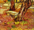 Le banc de pierre dans le jardin de l’hôpital Saint Paul Vincent van Gogh